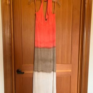 Tie dye halter maxi dress in a size- M!